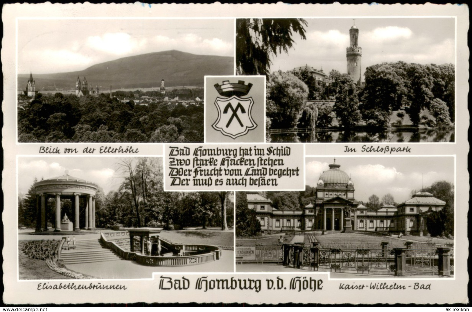 Bad Homburg Vor Der Höhe Mehrbild: Ellerhöhe, Schloßpark, Elisabethbrunnen 1964 - Bad Homburg