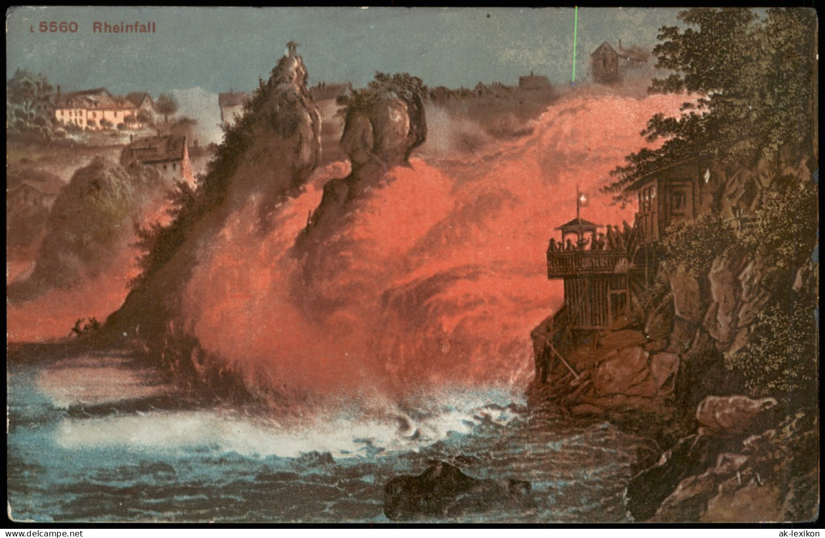 Neuhausen Am Rheinfall Rheinfall Rhein Wasserfall Rhine River Falls 1924 - Andere & Zonder Classificatie