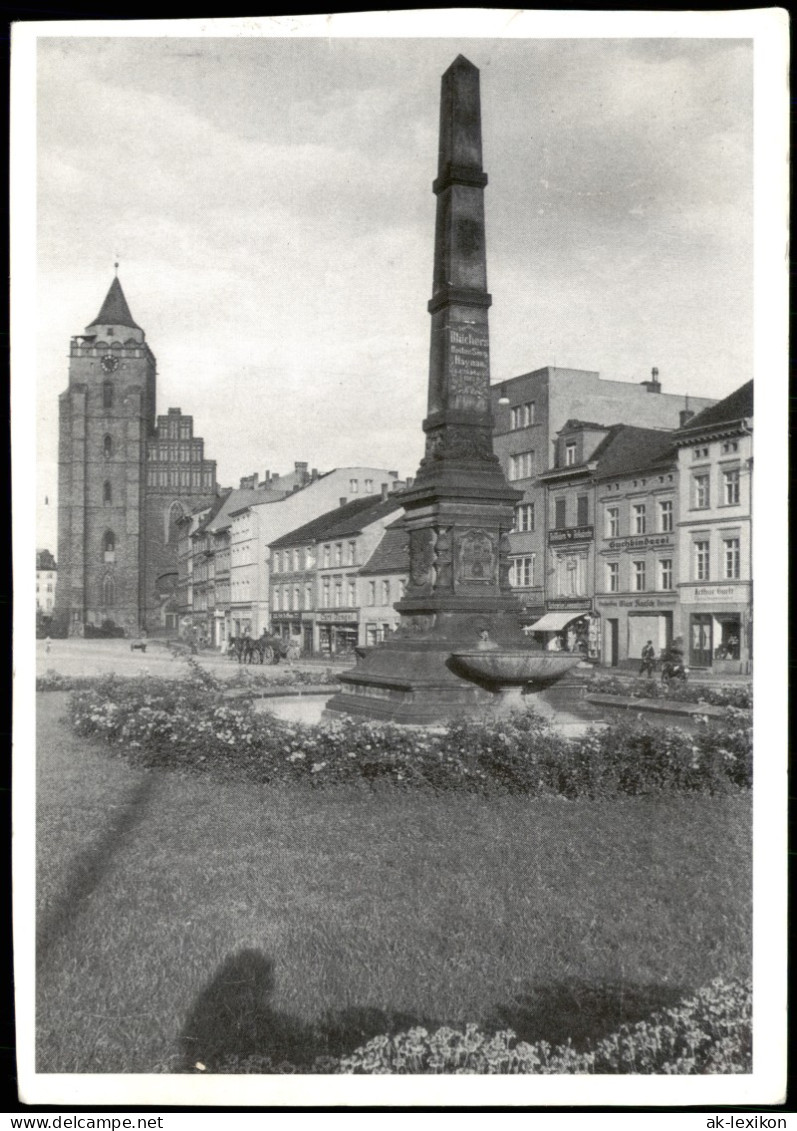 Postcard Haynau Chojnów Ringplatz, Evang. Kirche 1987 - Schlesien