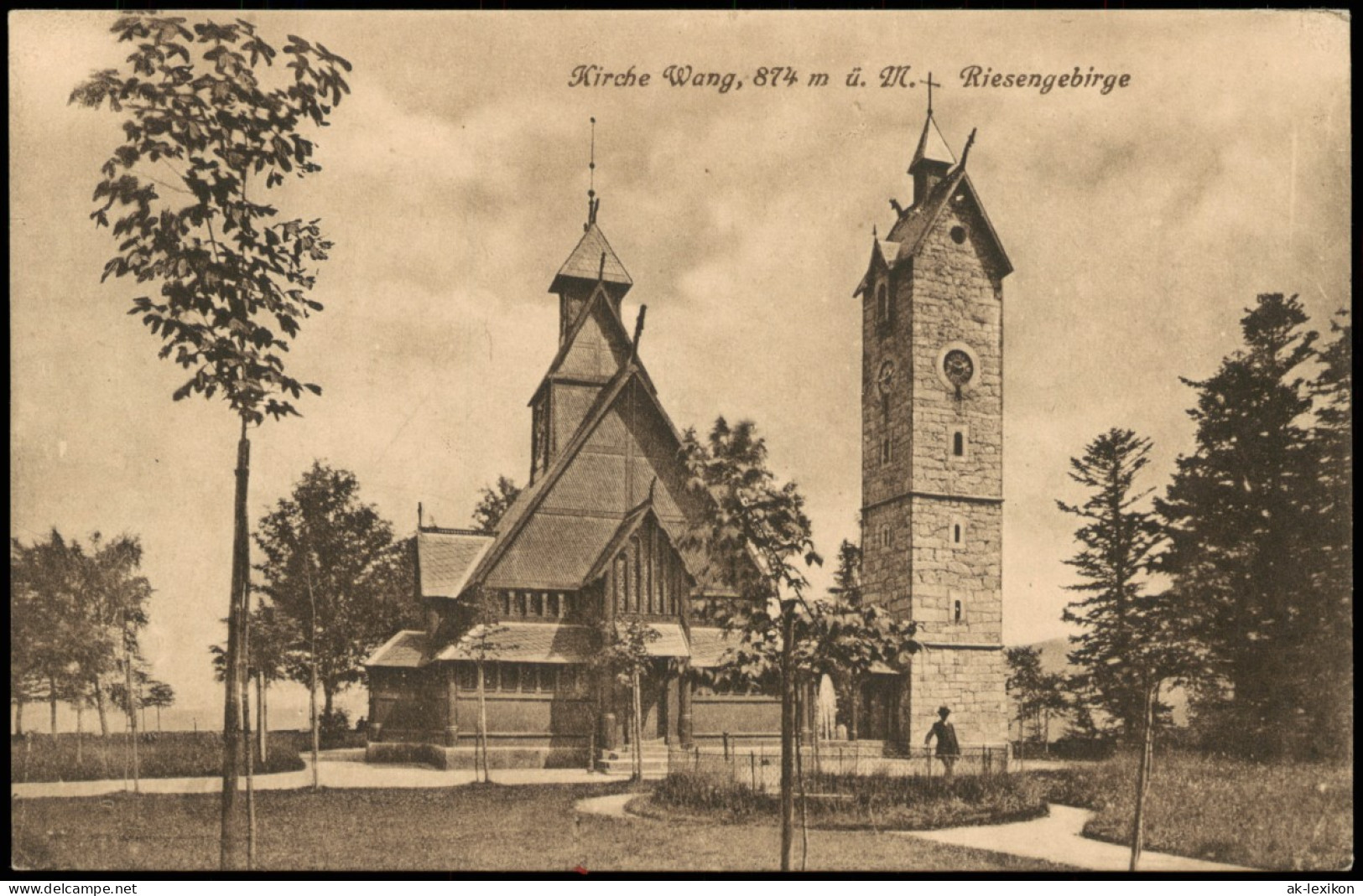 Brückenberg-Krummhübel Karpacz   Stabkirche Wang Im Riesengebirge 1910 - Schlesien