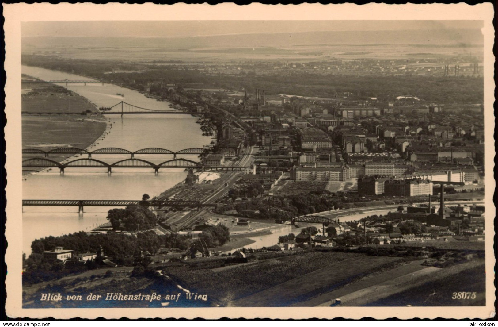 Ansichtskarte Wien Stadt Von Der Höhenstraße 1940 - Autres & Non Classés