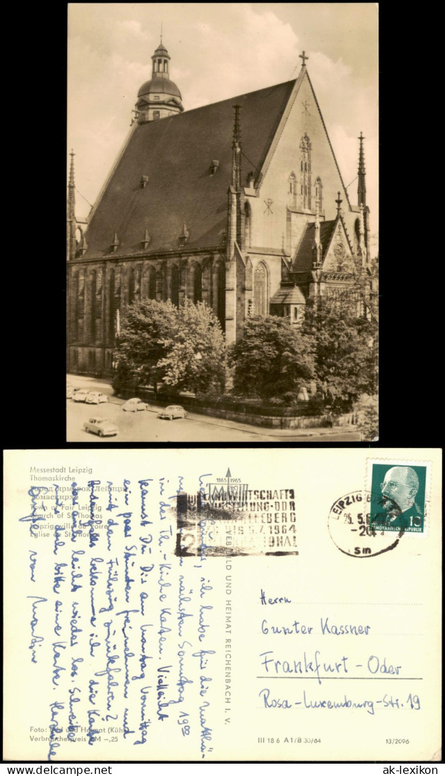 Ansichtskarte Leipzig Thomaskirche Außenansicht Zur DDR-Zeit 1964 - Leipzig