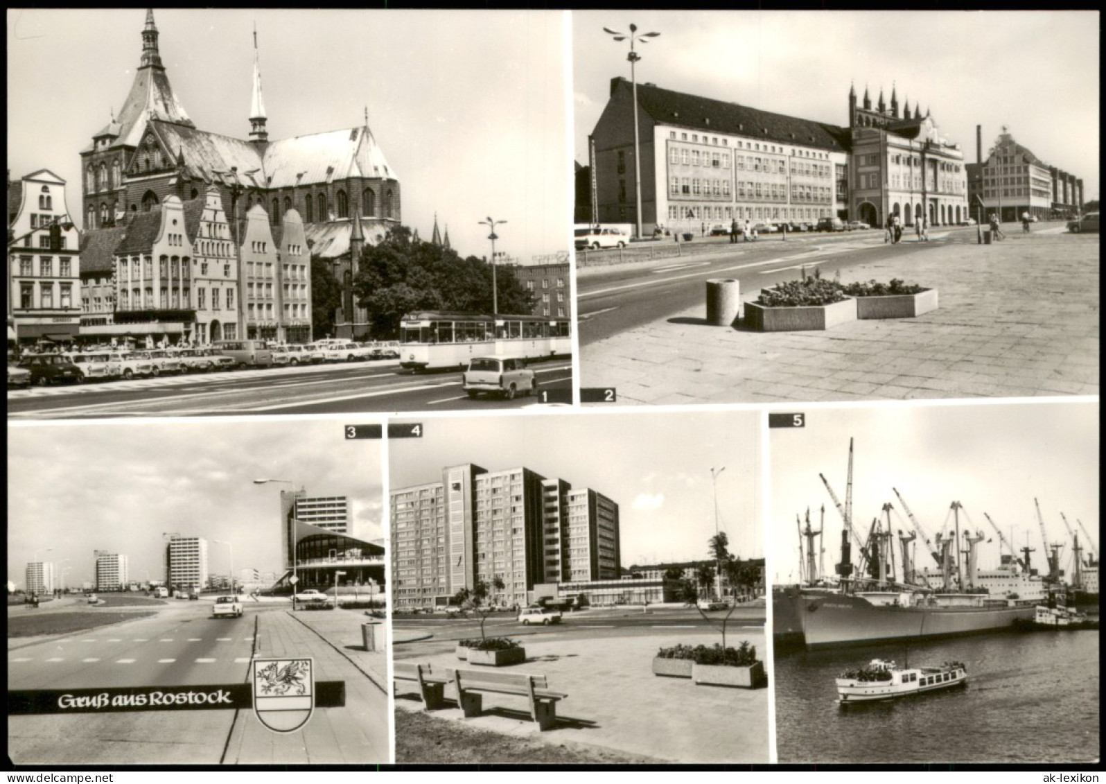 Rostock Ernst-Thälmann-Platz Südstadt Hochhaus Vögenteichplatz 1978 - Rostock