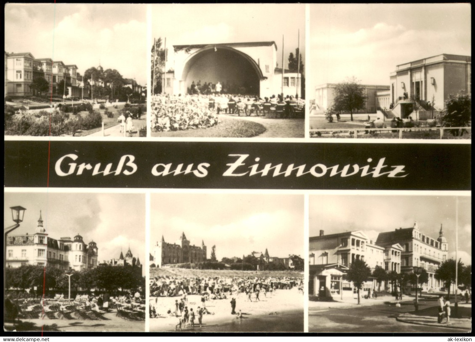 Ansichtskarte Zinnowitz DDR Mehrbildkarte Mit 6 Ortsansichten 1969 - Zinnowitz