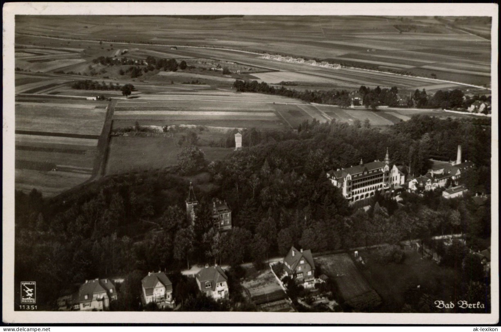 Ansichtskarte Bad Berka Luftbild Aus 150m Höhe, Fliegeraufnahme 1935 - Bad Berka