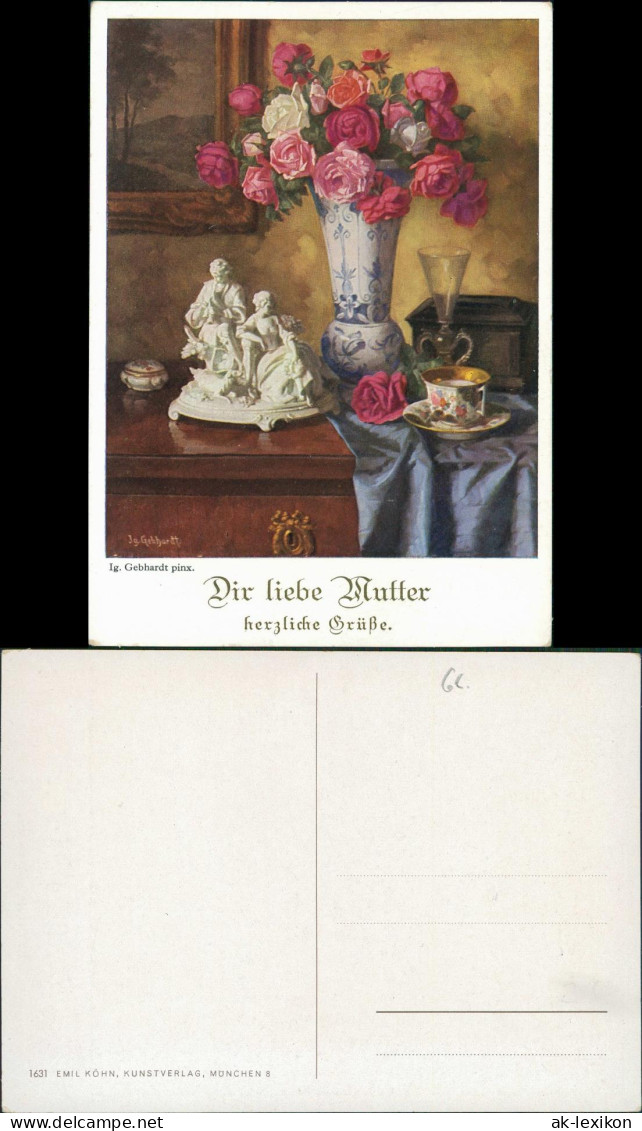 Dir Liebe Mutter Herzliche Grüße Gebhardt Pinx. Glückwunsch - Muttertag 1940 - Mother's Day