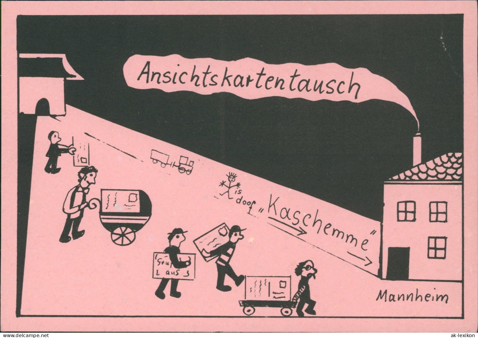 Ansichtskarte  Ansichtskarten Tausch Mannheim Künstlerkarte 1986 - Unclassified