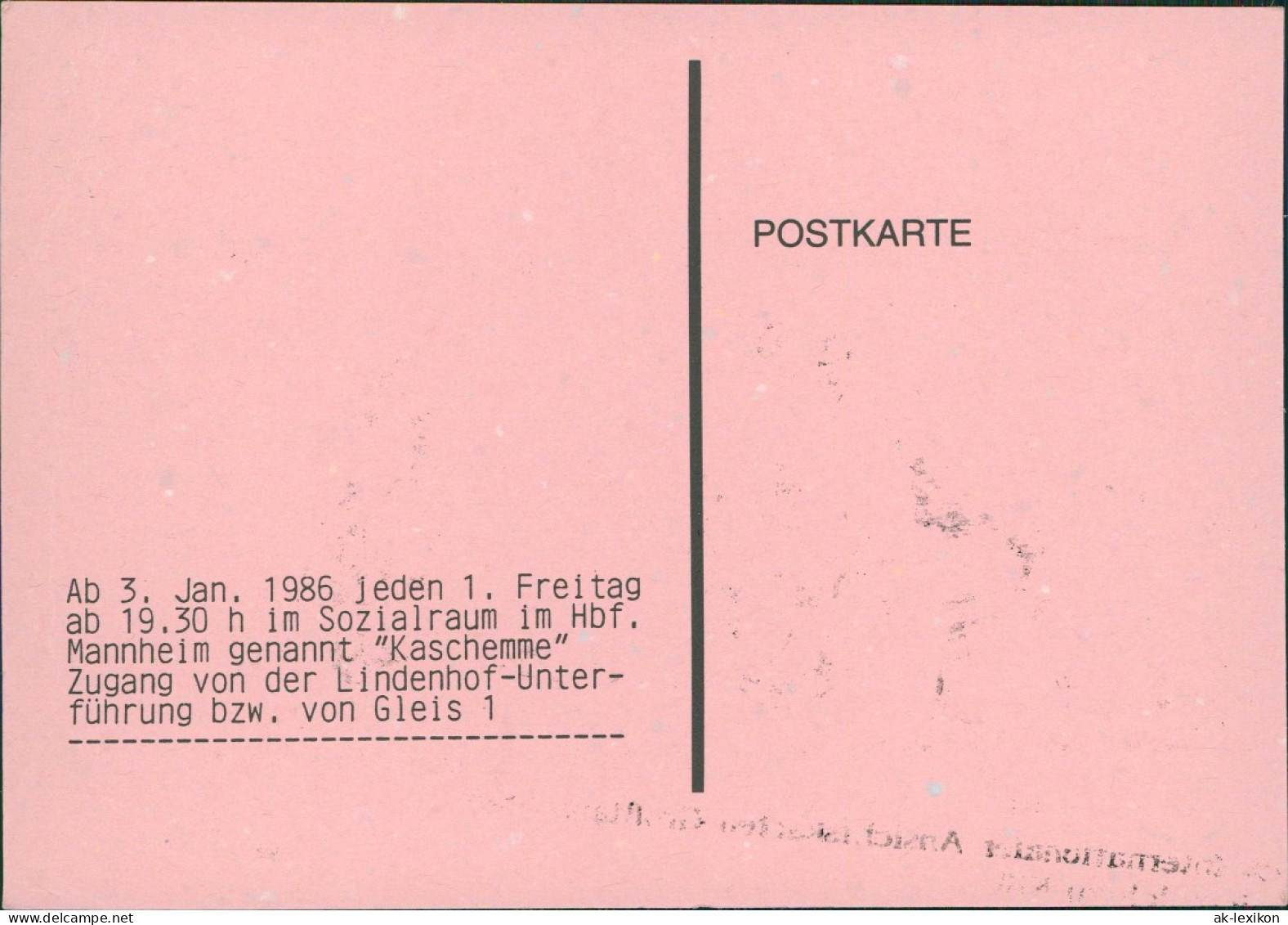 Ansichtskarte  Ansichtskarten Tausch Mannheim Künstlerkarte 1986 - Unclassified
