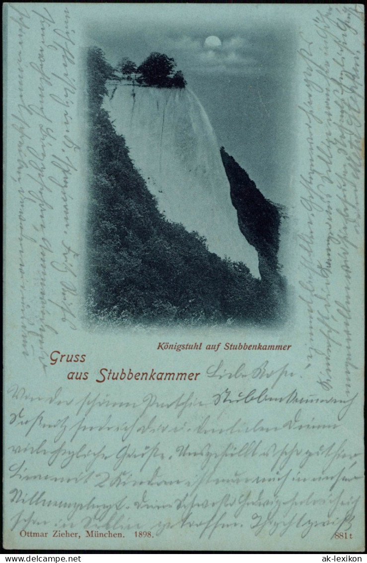 Stubbenkammer-Sassnitz Stubbenkammer _ Mondscheinlitho, Rügen# 1908 - Sassnitz