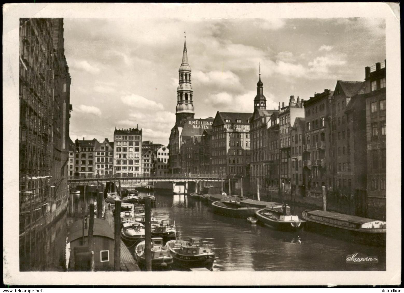 Ansichtskarte Hamburg Fleet Catharinenfleet 1942 - Andere & Zonder Classificatie