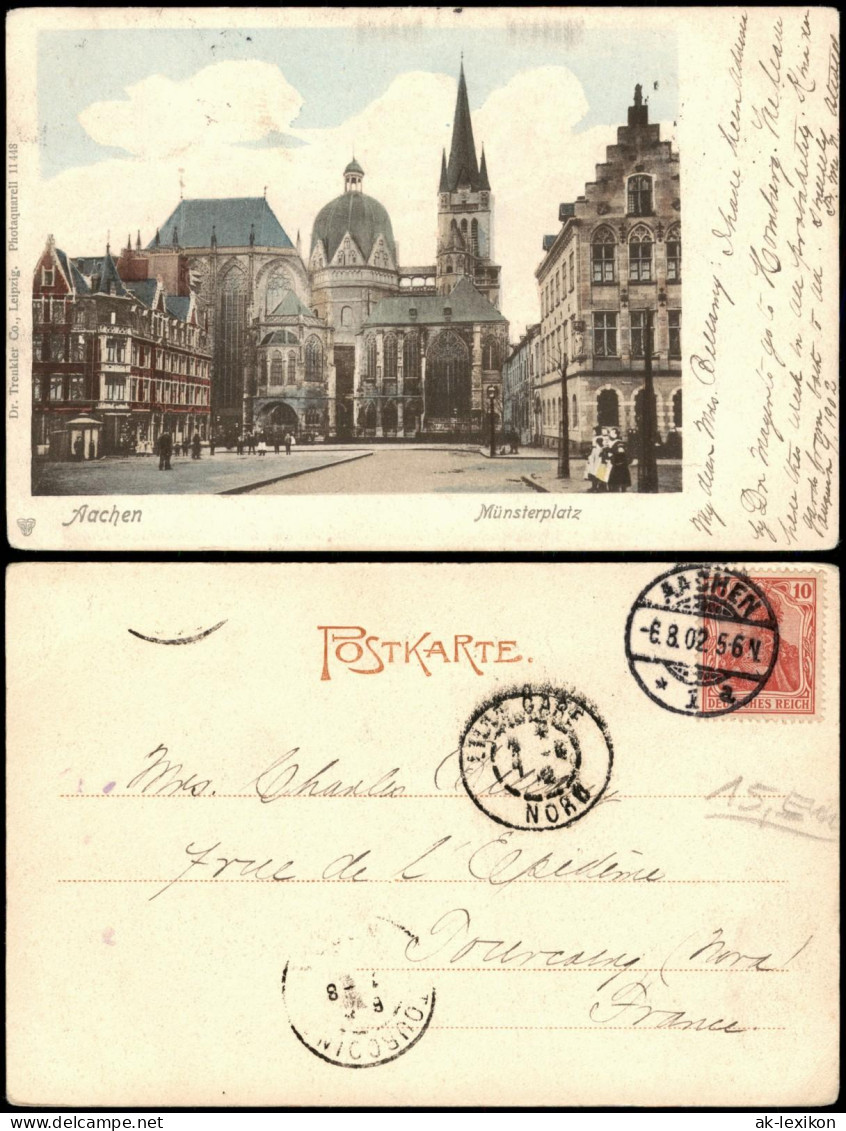 Ansichtskarte Aachen Münster Und Münsterplatz 1902 - Aachen