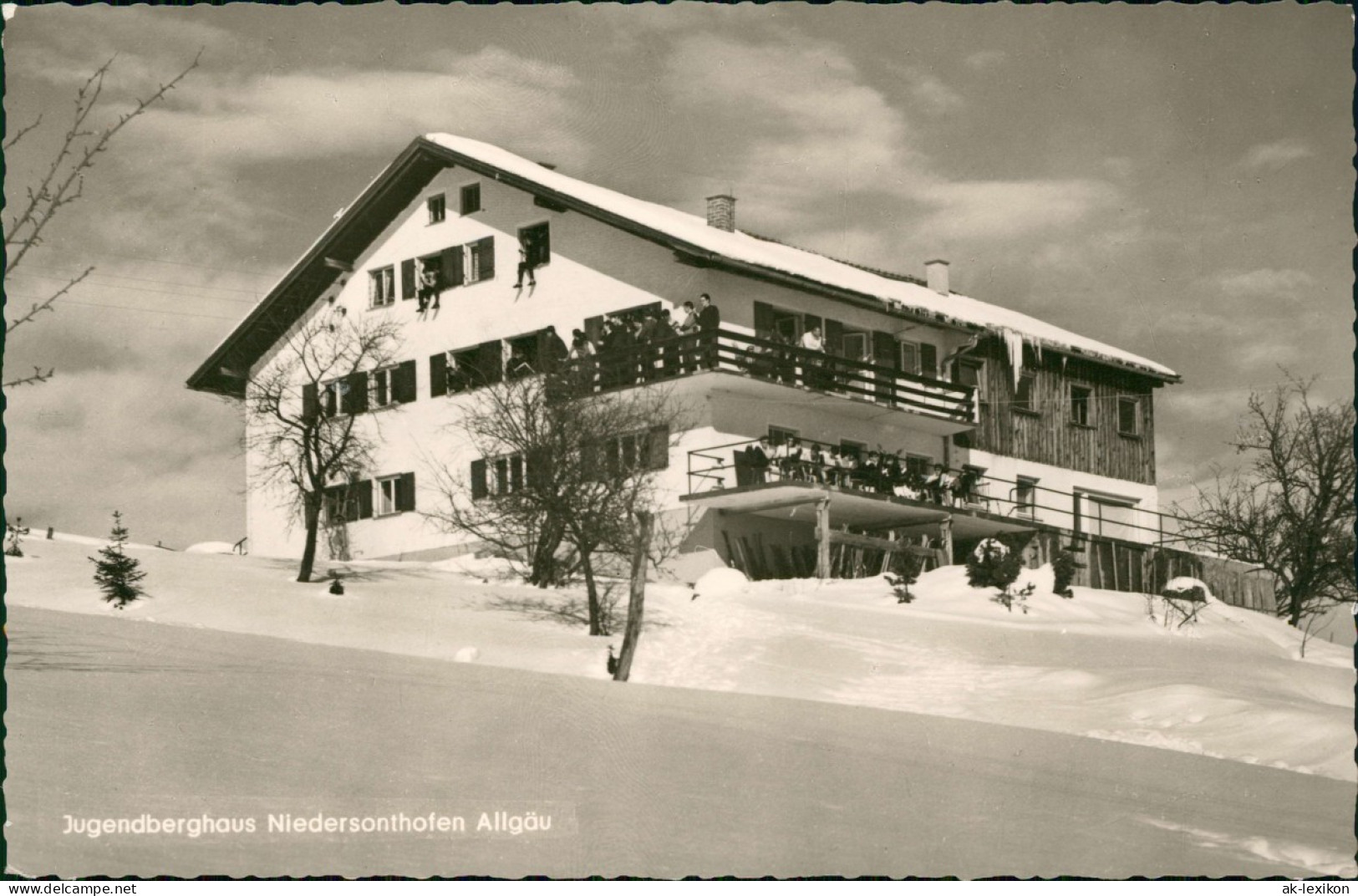 Ansichtskarte Sonthofen Jugendberghaus Niedersonthofen Im Winter 1970 - Sonthofen