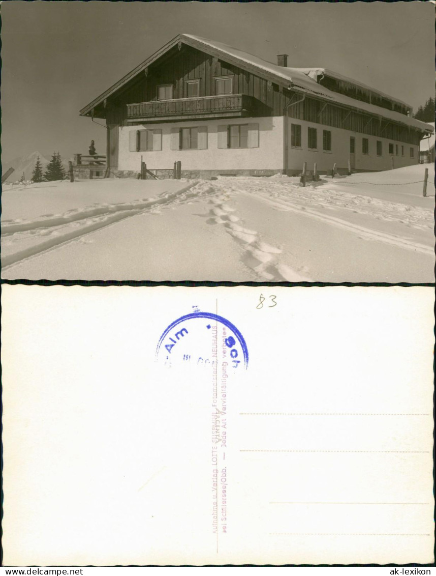 Ansichtskarte  Alpen Alm Gasthaus Im Winter 1934 - Non Classificati