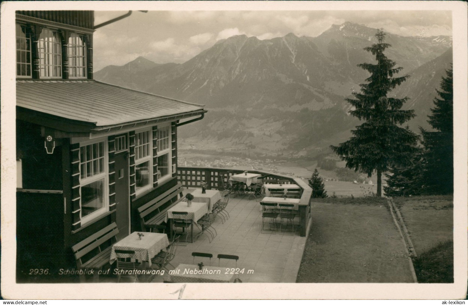 Oberstdorf (Allgäu) Schönblick Auf Schrattenwang Mit Nebelhorn 1930 - Oberstdorf