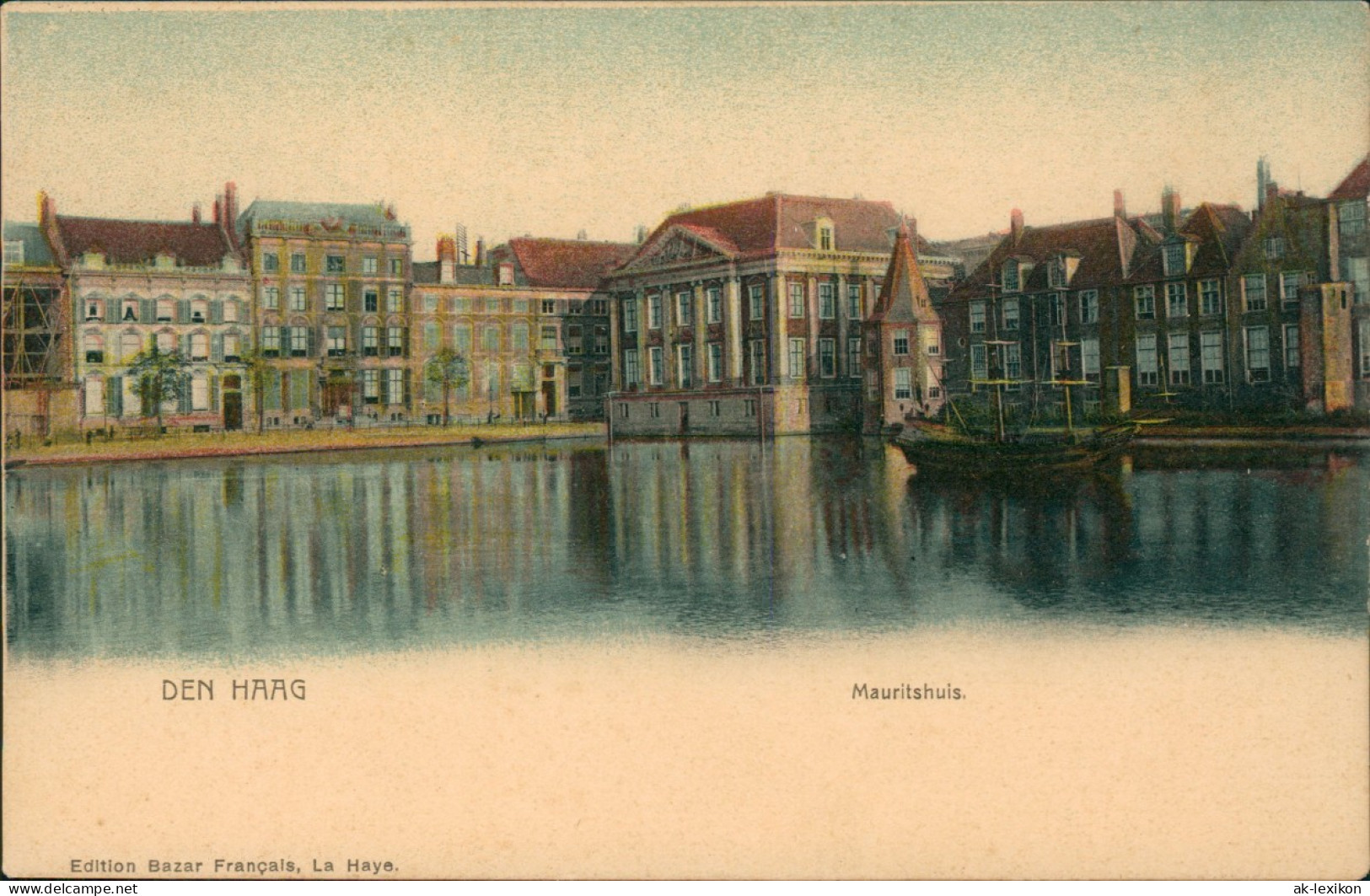 Postkaart Den Haag Den Haag Mauritshuis - Segelboot 1912 - Den Haag ('s-Gravenhage)