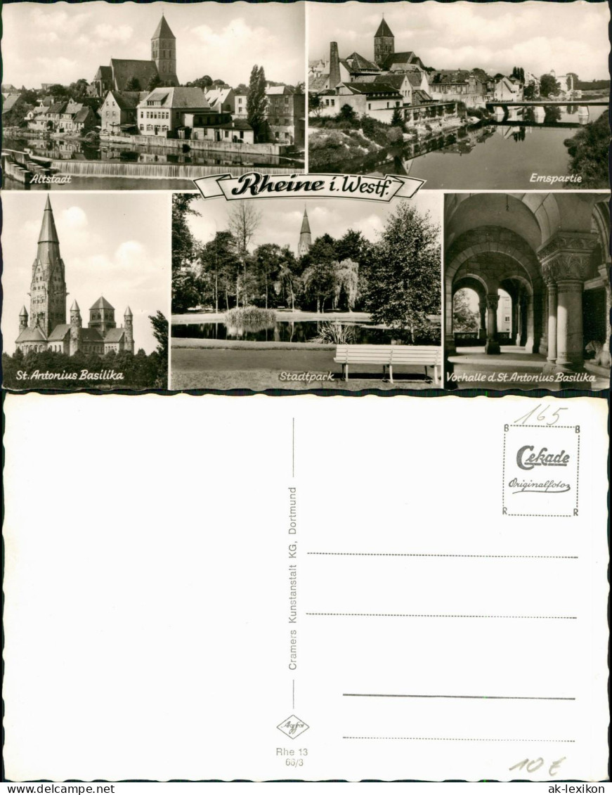 Ansichtskarte Rheine MB: Emspartie, Stadtpark U.a. 1966 - Rheine