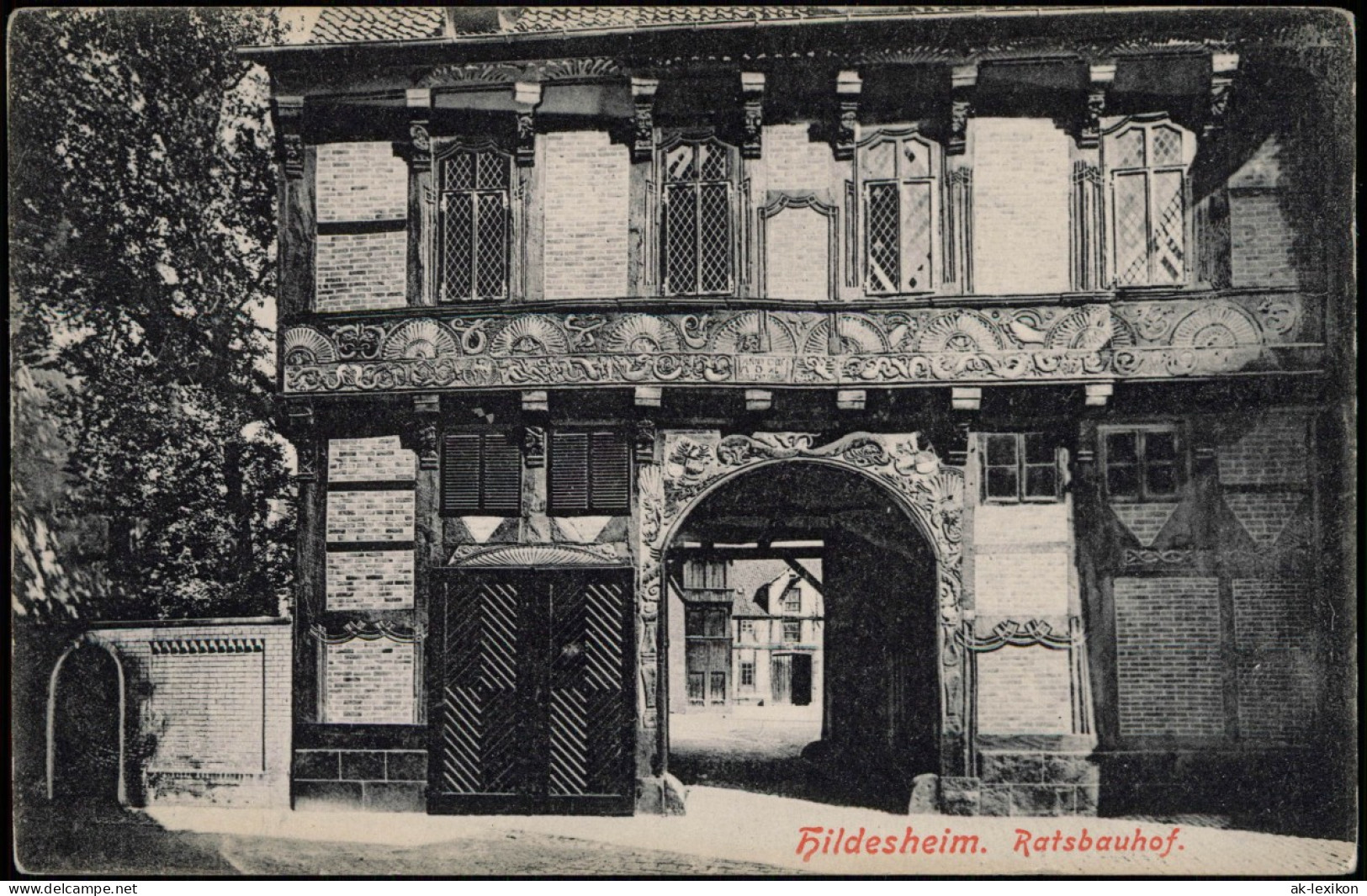 Ansichtskarte Hildesheim Ratsbauhof 1914 - Hildesheim