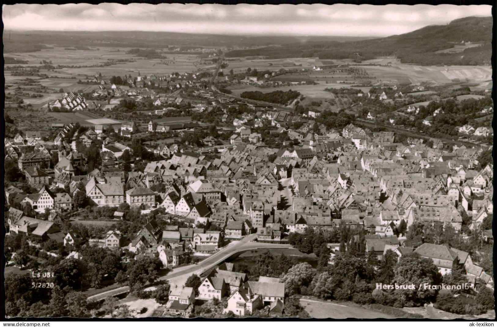 Ansichtskarte Hersbruck Luftbild 1965 - Hersbruck