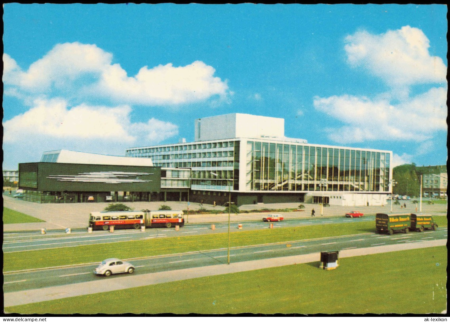 Ansichtskarte Gelsenkirchen VW Käfer Vor Dem Musiktheater Im Revier 1975 - Gelsenkirchen