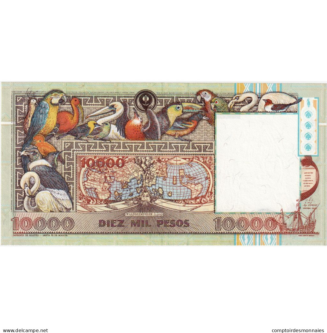 Billet, Colombie, 10,000 Pesos Oro, 1993, NEUF - Colombie