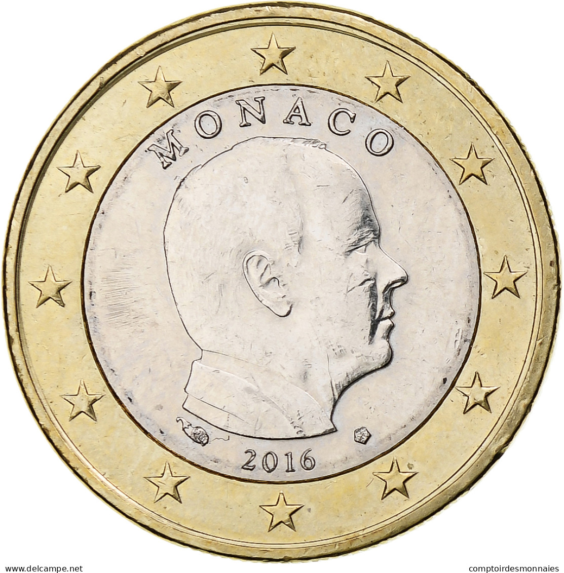 Monaco, Albert II, Euro, 2016, Monnaie De Paris, Bimétallique, TTB+ - Mónaco