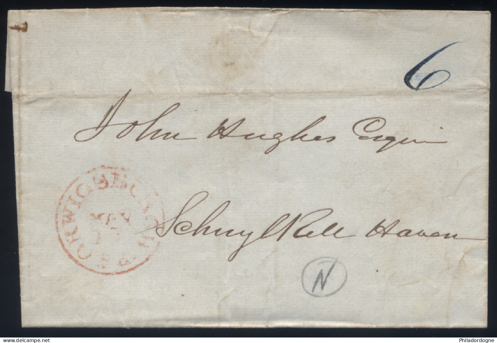 LsC Orwigsburgh F Pour Schuylkill Haven Pennsylvania 1840 ? - …-1845 Prephilately