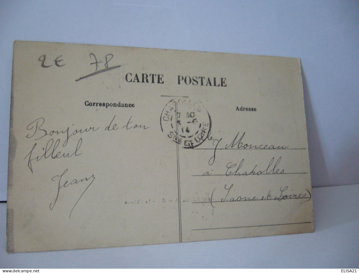 DAMPIERRE  78 YVELINES  LE CHATEAU CPA 1914 - Dampierre En Yvelines
