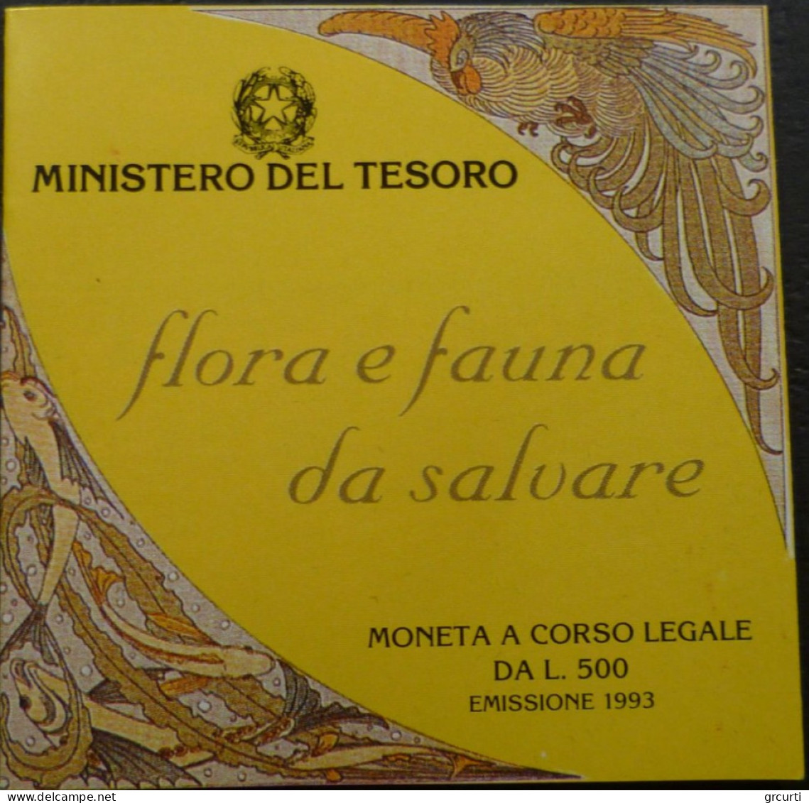 Italia - 500 Lire 1992 - Flora E Fauna - 3° Emissione - 500 Liras