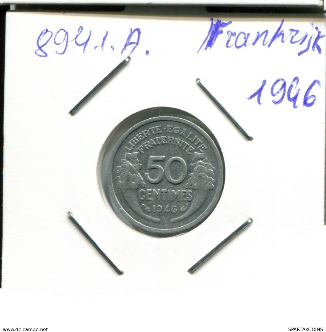 50 CENTIMES 1946 FRANCE French Coin #AN225.U.A - 50 Centimes