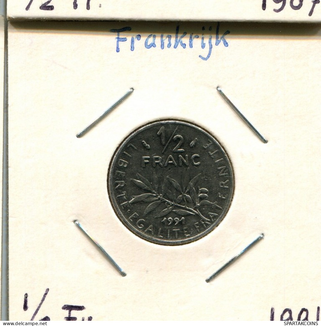 1/2 FRANC 1991 FRANCE Pièce Française #AM256.F.A - 1/2 Franc