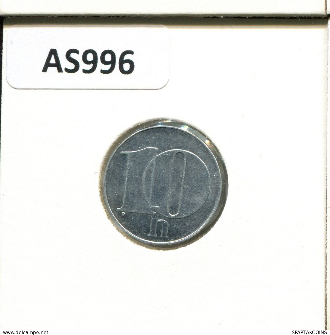 10 HALERU 1991 TSCHECHOSLOWAKEI CZECHOSLOWAKEI SLOVAKIA Münze #AS996.D.A - Tsjechoslowakije
