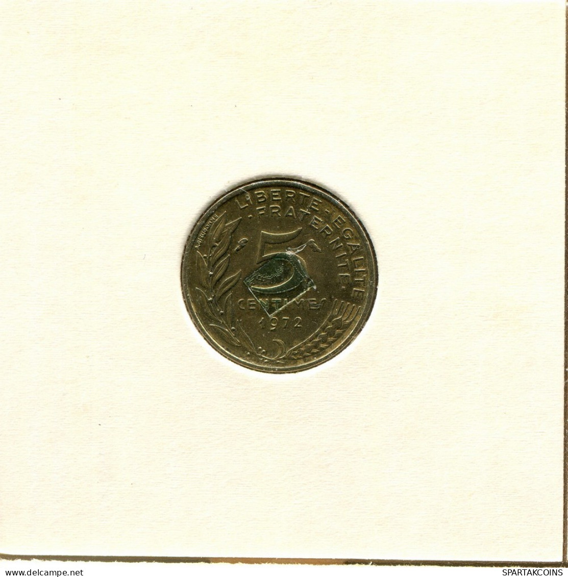 5 CENTIMES 1972 FRANKREICH FRANCE Französisch Münze #BB413.D.A - 5 Centimes
