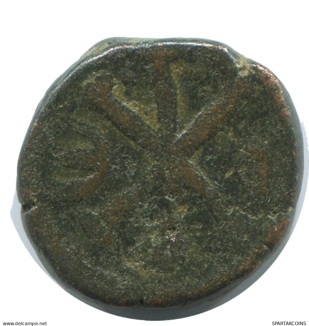 JUSTINUS I CONSTANTINOPOLIS FOLLIS Ancient BYZANTINE Coin 2.2g/15mm #AB433.9.U.A - Bizantine