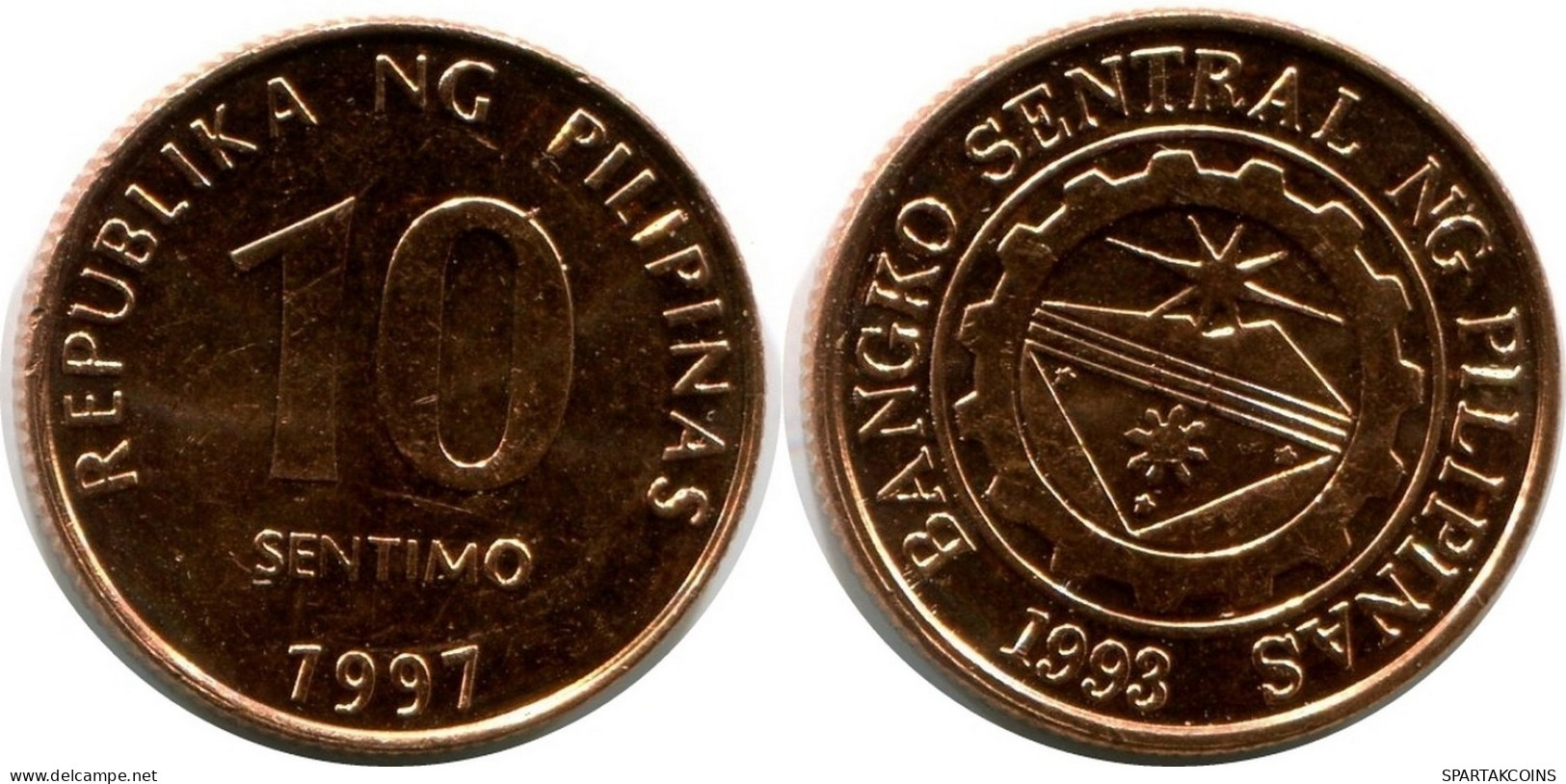 10 CENTIMO 1997 FILIPINAS PHILIPPINES UNC Moneda #M10127.E.A - Filippine