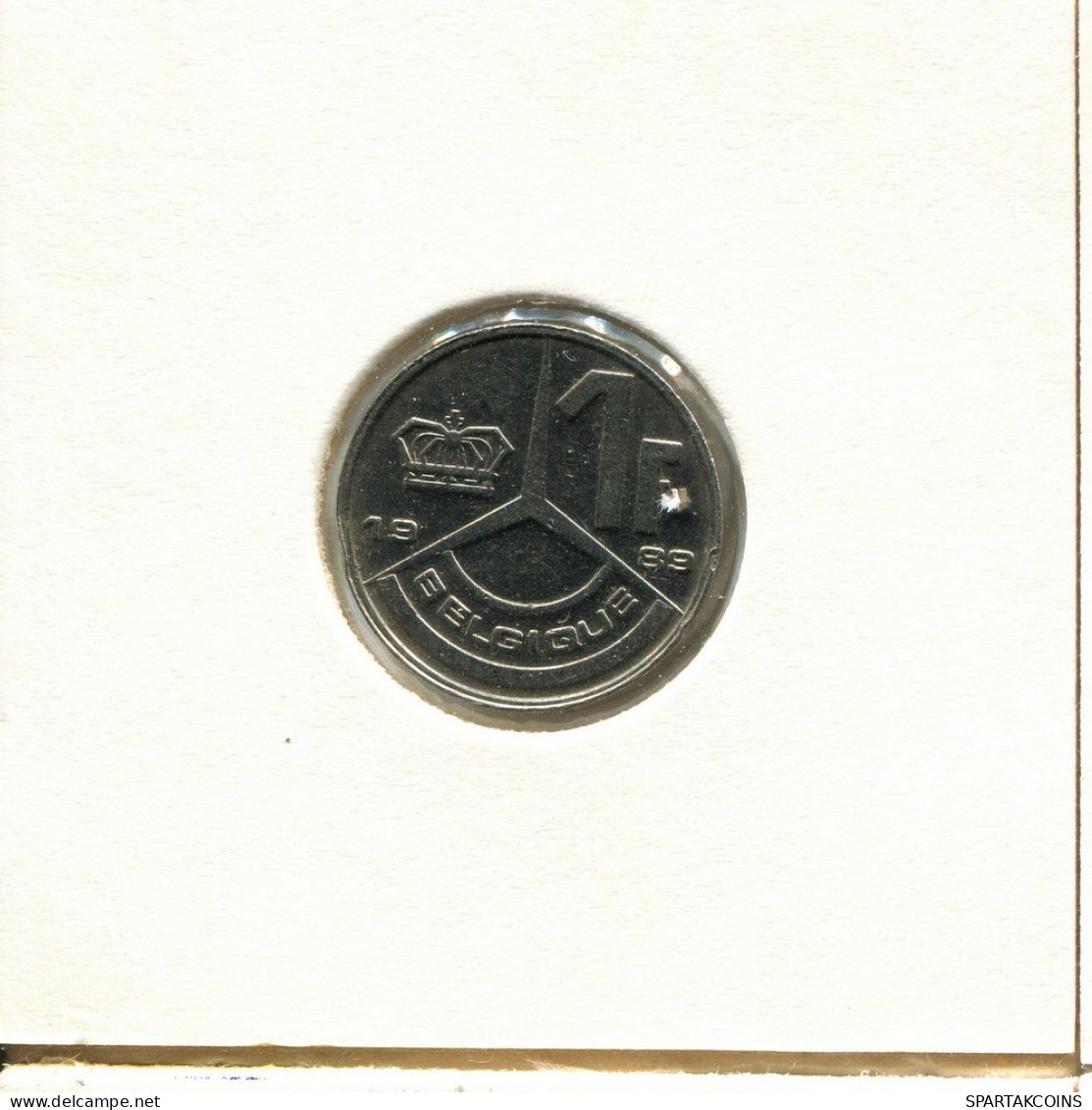 1 FRANC 1989 Französisch Text BELGIEN BELGIUM Münze #BB319.D.A - 1 Franc