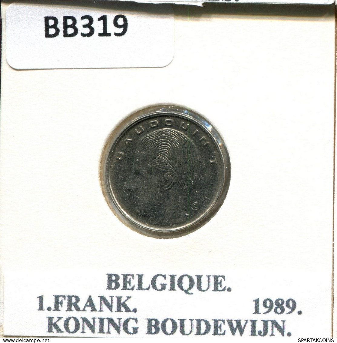 1 FRANC 1989 Französisch Text BELGIEN BELGIUM Münze #BB319.D.A - 1 Franc