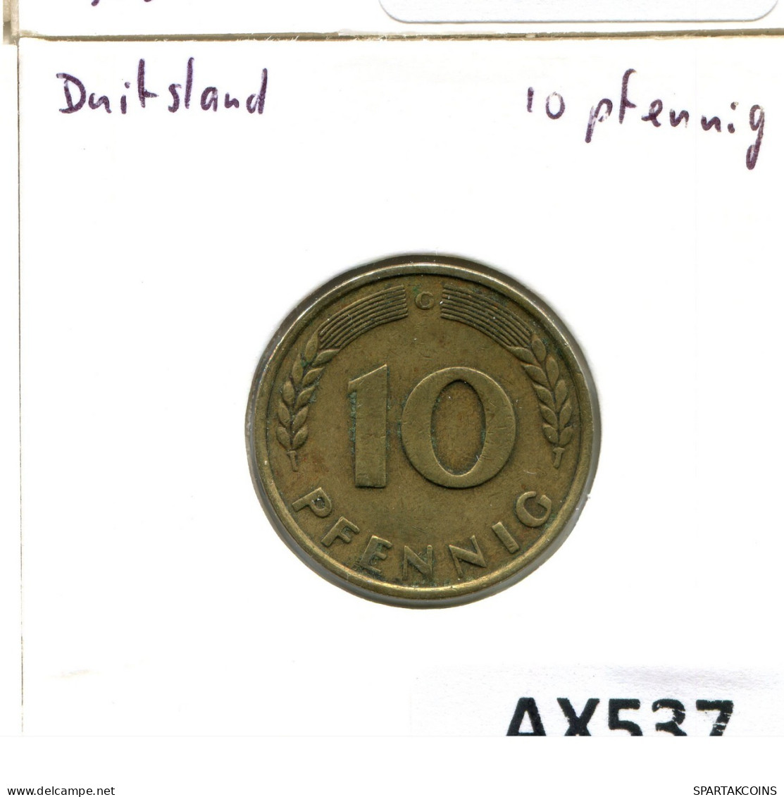 10 PFENNIG 1949 C BRD ALEMANIA Moneda GERMANY #AX537.E.A - 10 Pfennig