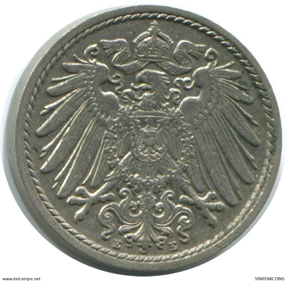 5 PFENNIG 1912 E ALEMANIA Moneda GERMANY #AE625.E.A - 5 Pfennig