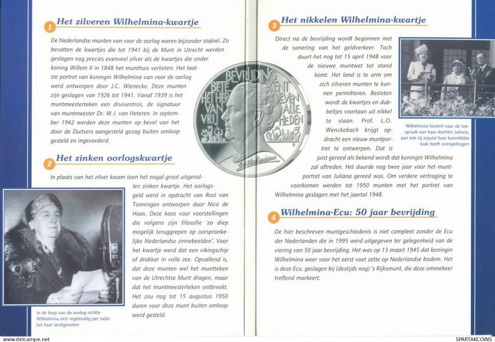 NIEDERLANDE NETHERLANDS 1941/1995 MINT SET 4 Münze SILBER #SET1064.7.D.A - [Sets Sin Usar &  Sets De Prueba