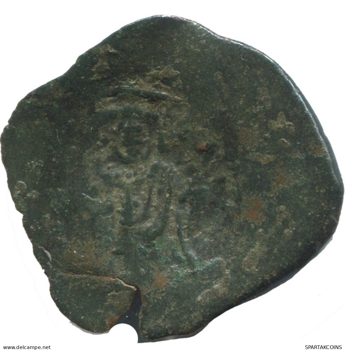 Authentic Original Ancient BYZANTINE EMPIRE Trachy Coin 1g/20mm #AG689.4.U.A - Byzantine