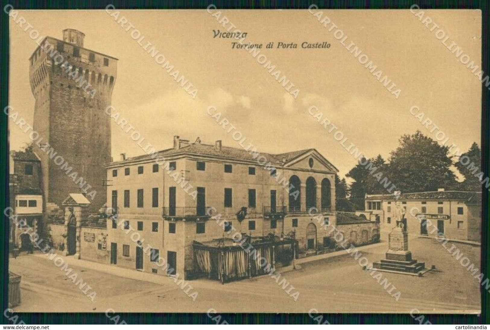 Vicenza Città Torrione Di Porta Castello Cartolina RT1945 - Vicenza