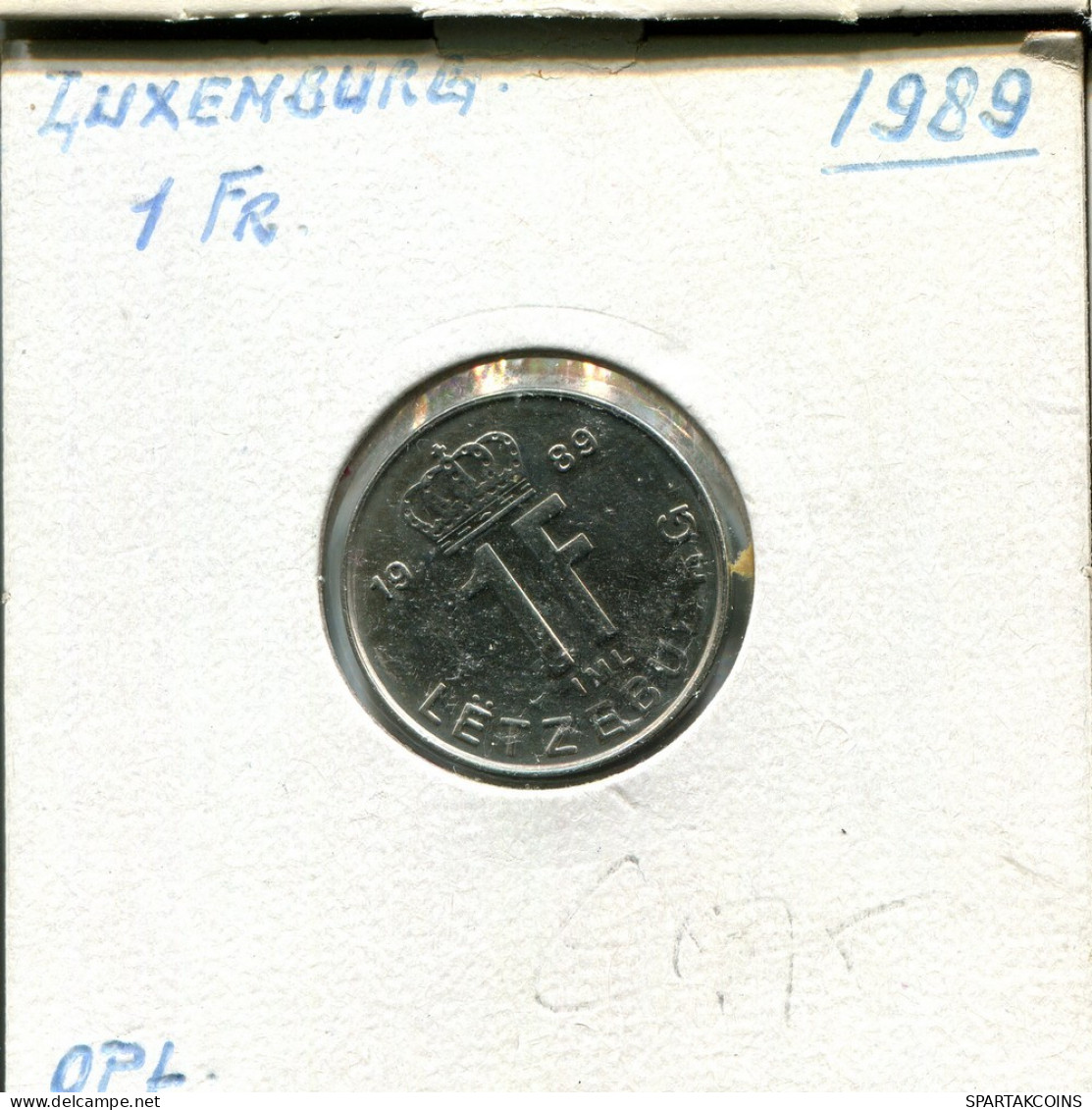 1 FRANC 1989 LUXEMBOURG Pièce #AT224.F.A - Luxembourg