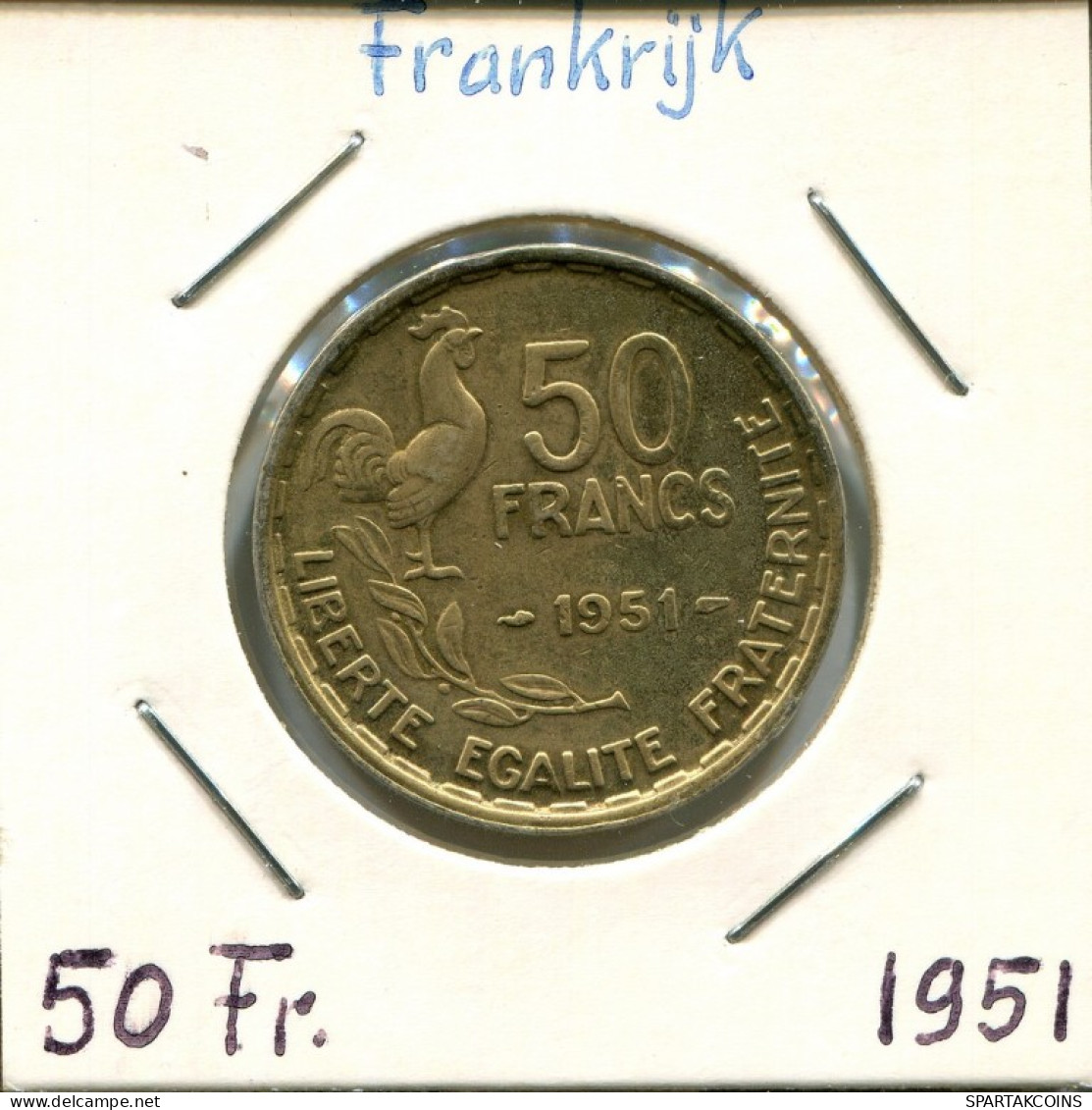 50 FRANCS 1951 FRANCE Pièce Française #AM444.F.A - 50 Francs