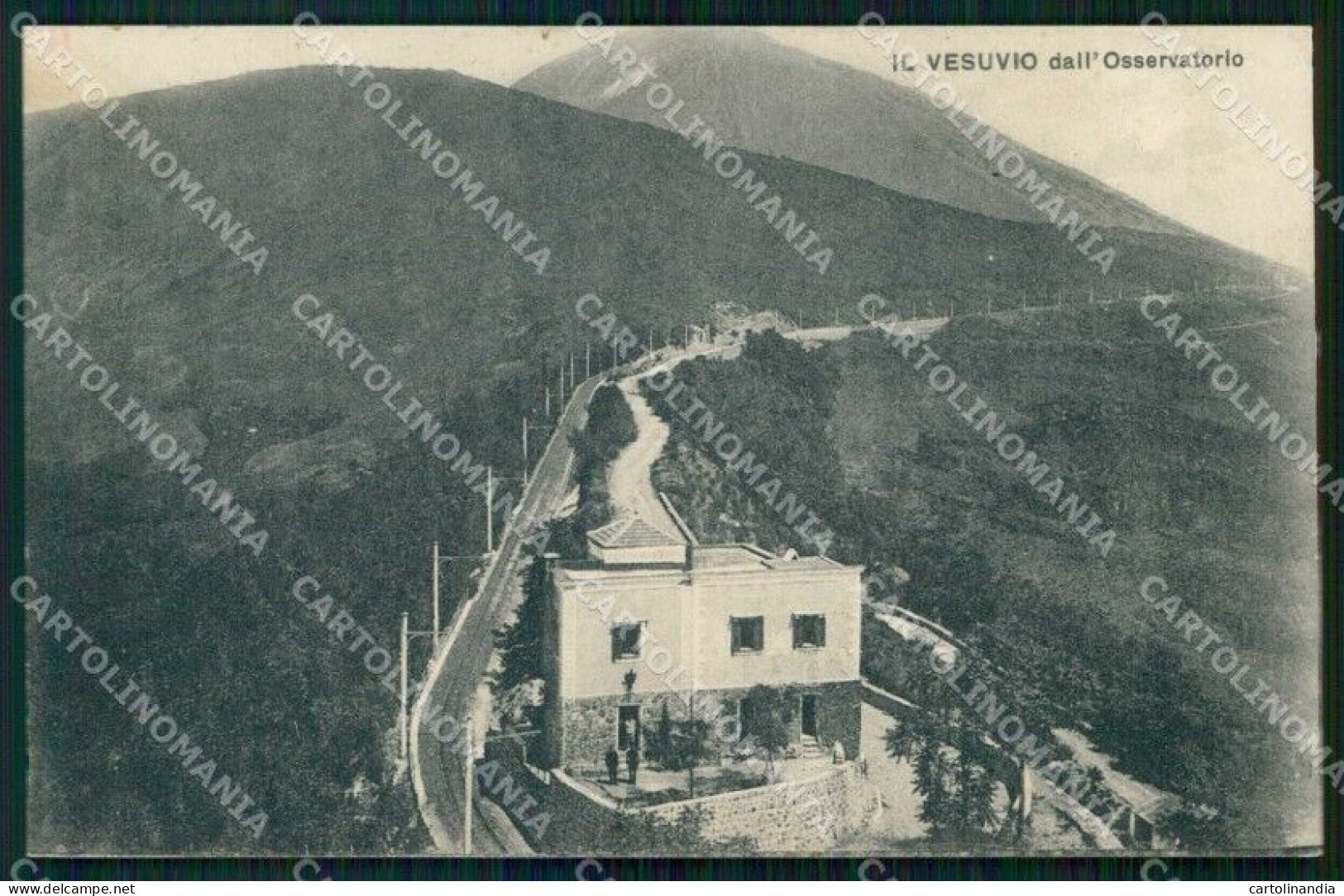 Napoli Città Veduta Del Vesuvio Dall'Osservatorio Cartolina RT2625 - Napoli