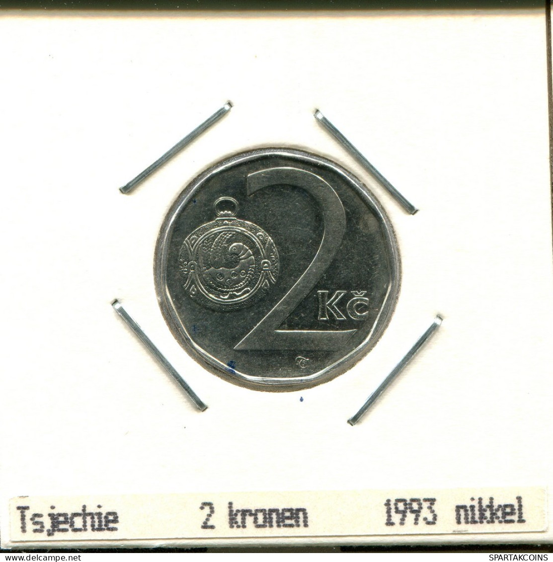 2 KORUN 1993 TCHÉCOSLOVAQUIE CZECHOSLOVAQUIE SLOVAKIA Pièce #AS546.F.A - Tchécoslovaquie