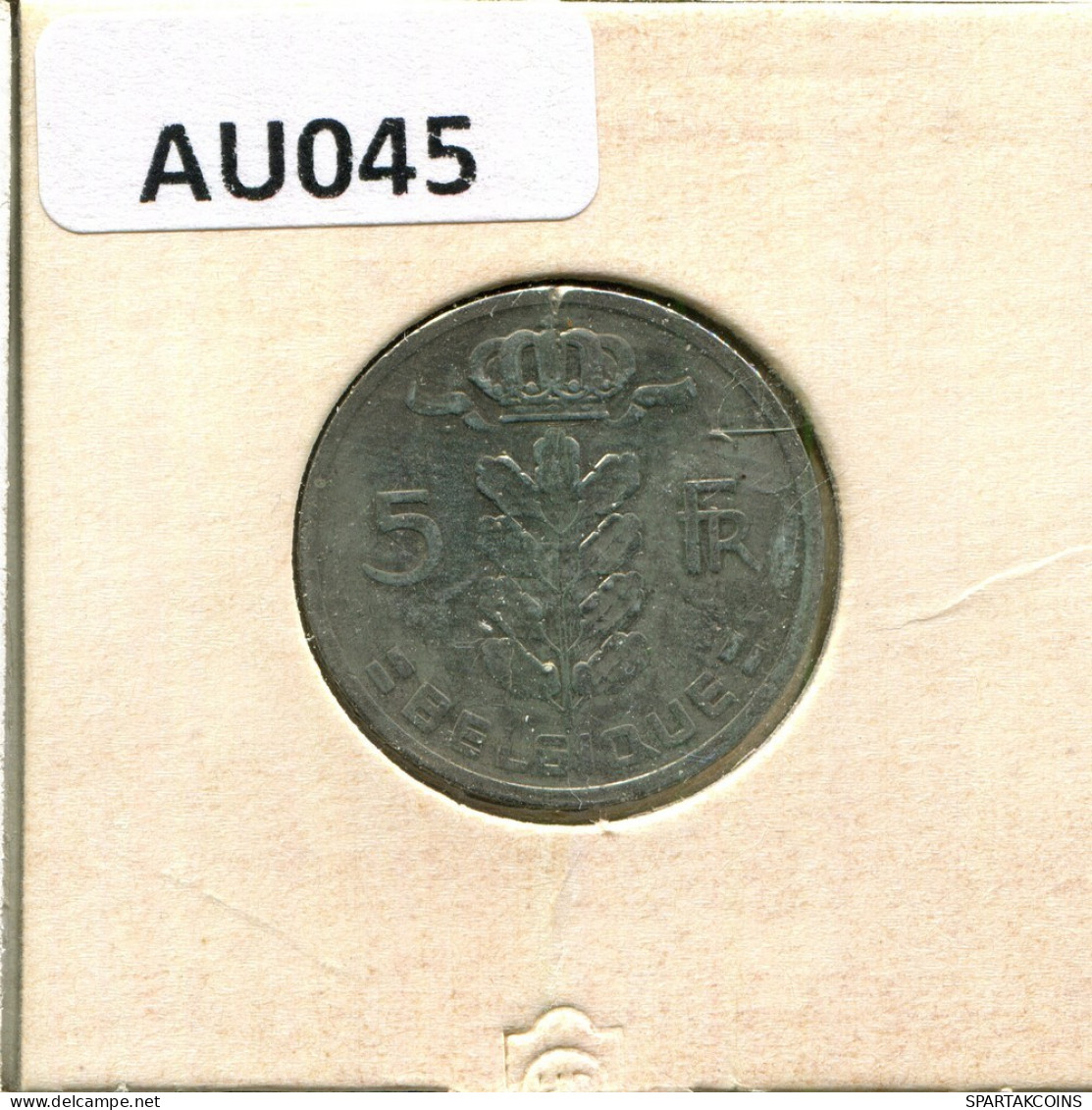 5 FRANCS 1965 FRENCH Text BELGIUM Coin #AU045.U.A - 5 Francs