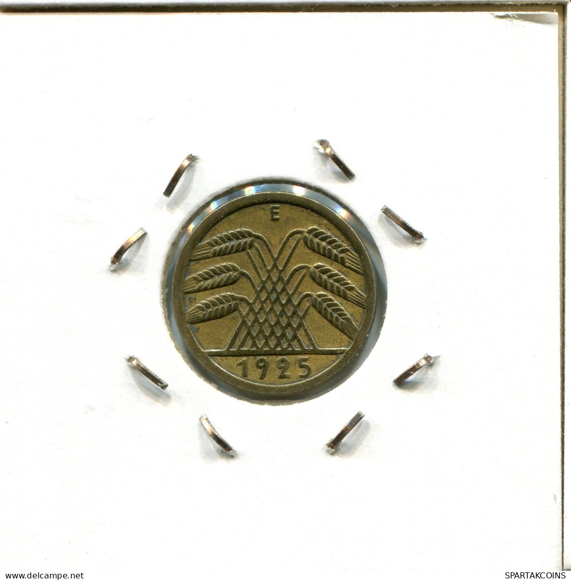 5 REICHSPFENNIG 1925 E ALEMANIA Moneda GERMANY #DA485.2.E.A - 5 Rentenpfennig & 5 Reichspfennig