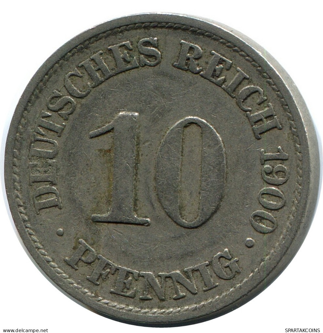 10 PFENNIG 1900 A DEUTSCHLAND Münze GERMANY #DB317.D.A - 10 Pfennig