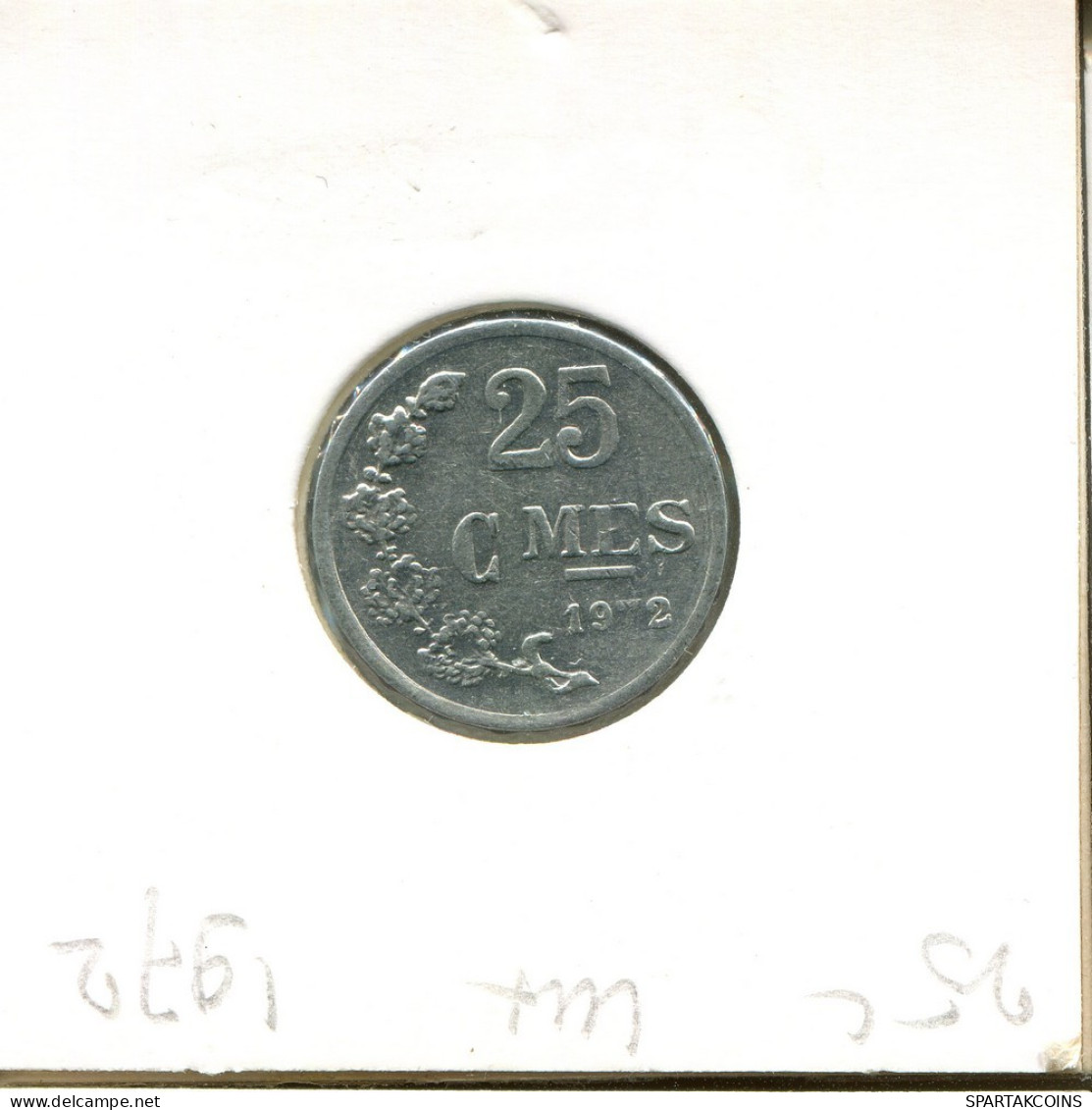 25 CENTIMES 1972 LUXEMBOURG Pièce #AT198.F.A - Luxemburgo