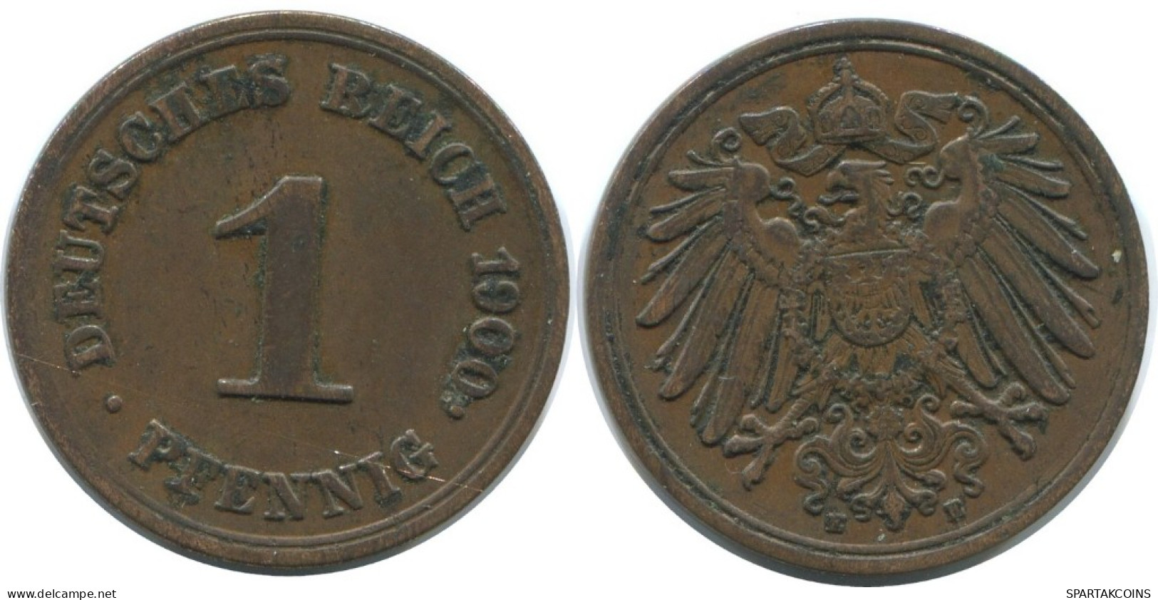 1 PFENNIG 1900 E ALLEMAGNE Pièce GERMANY #AE608.F.A - 1 Pfennig